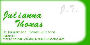 julianna thomas business card